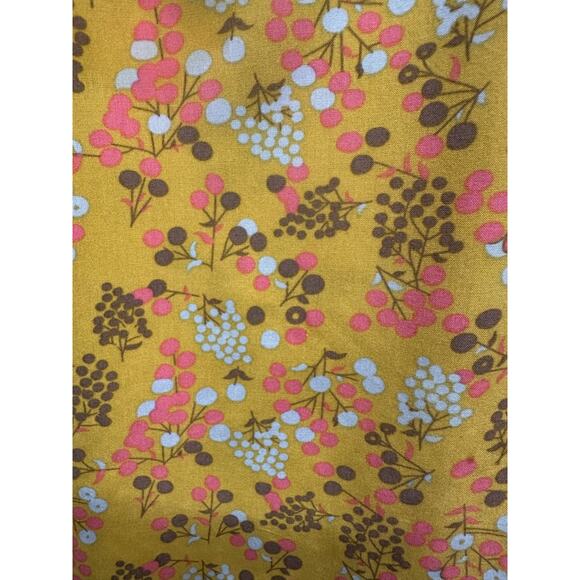 Matilda Jane Yellow Floral Button Blouse Lace Detail Size L Whimsy - Picture 7 of 12